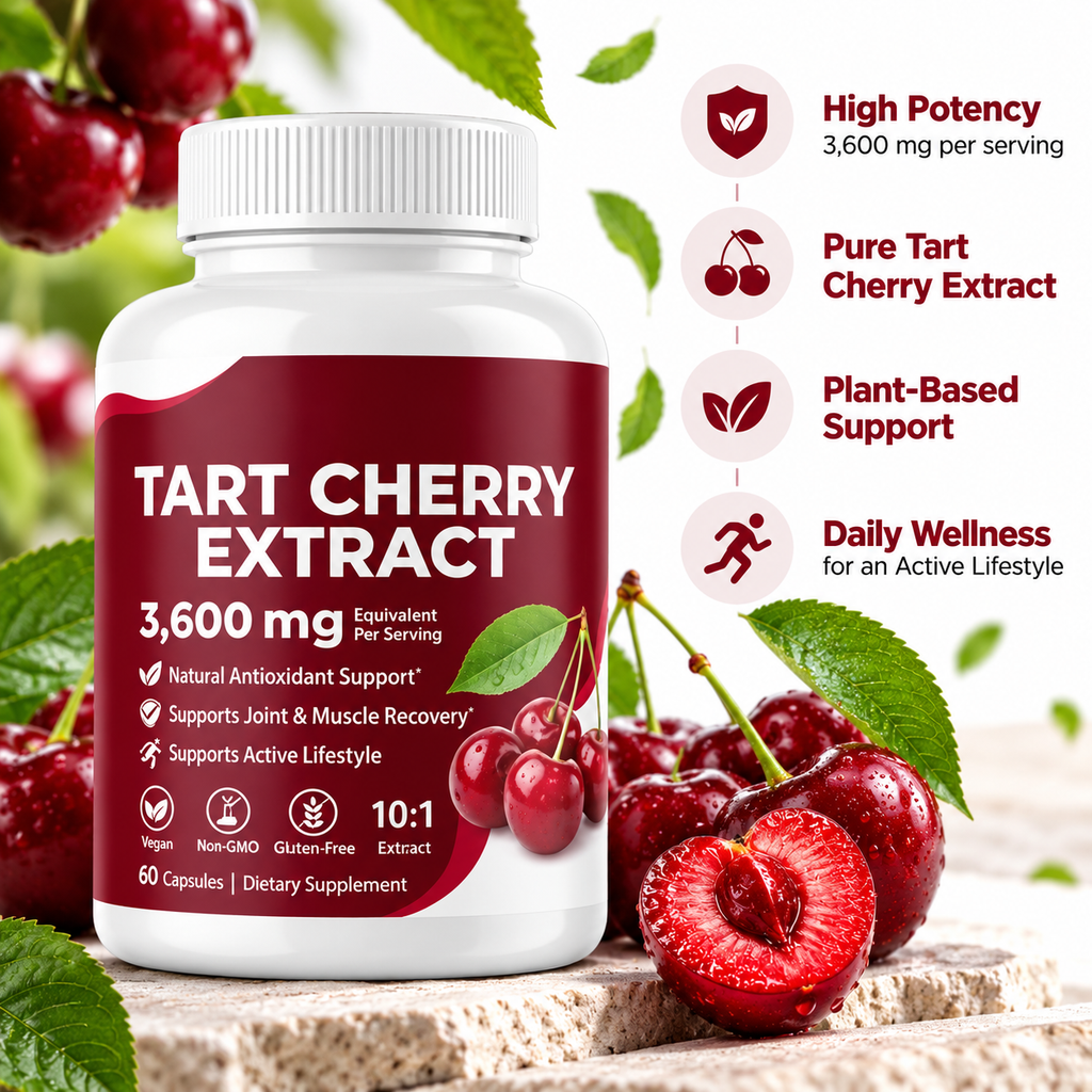 1-3PCS  Tart Cherry Extract Joint & Sleep Herbal Supplement anmk