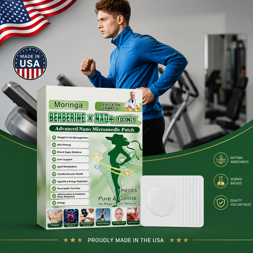 1-5Boxes Moringa Berberine NAD+ Weight Loss Patches Advanced Nano Microneedle Serenzza