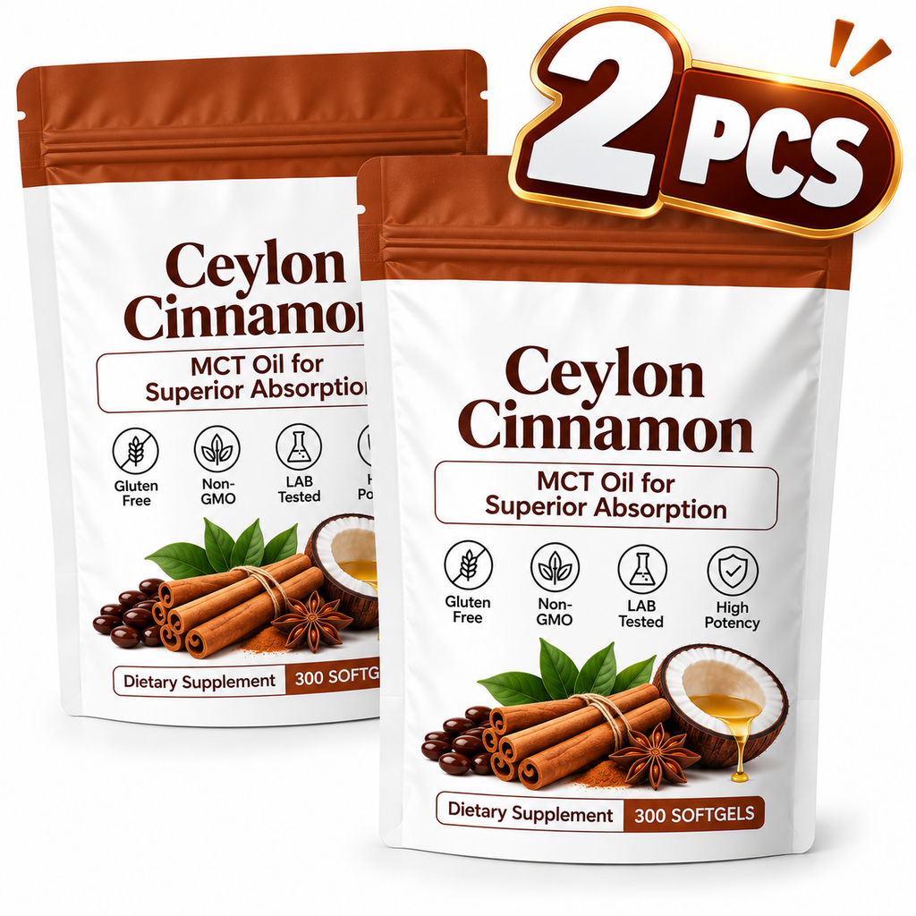 (BUY 1 GET 2) Cinnamon MCT Oil Softgels, Non-GMO, Gluten Free, 300 SoftgelsTRT