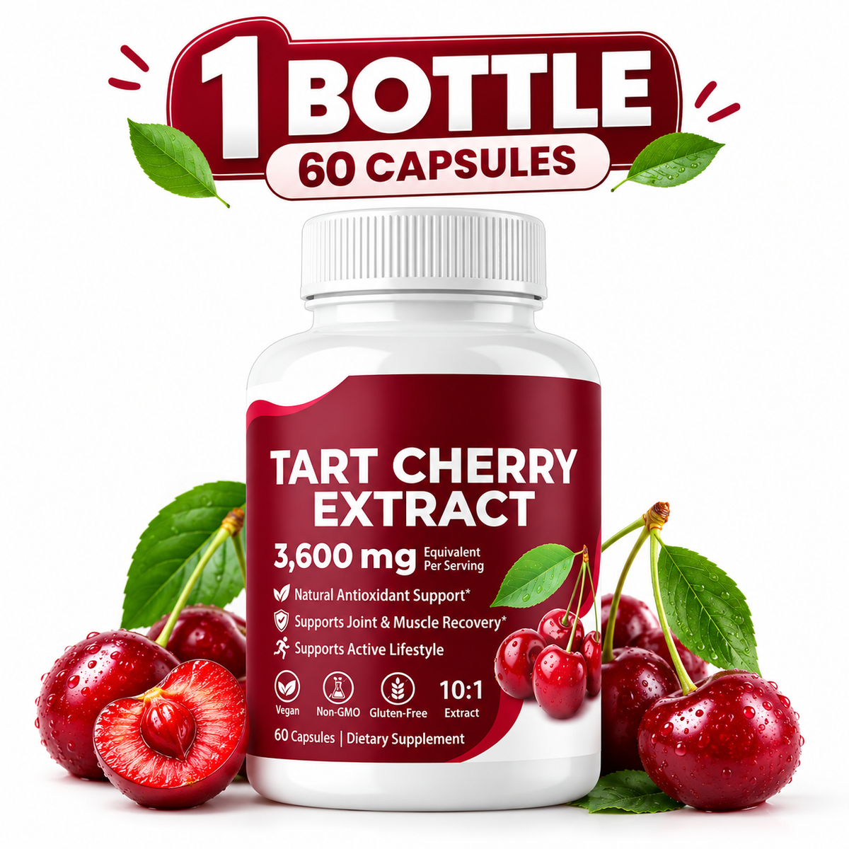 1-3PCS  Tart Cherry Extract Joint & Sleep Herbal Supplement anmk