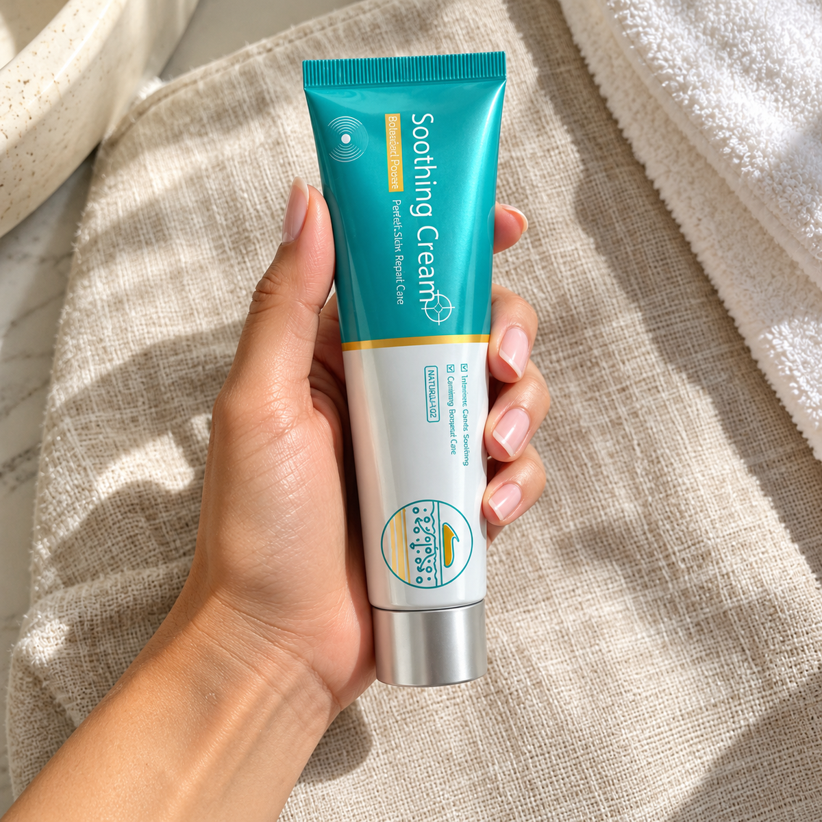 (2Pcs) Herbal Vein Care Soothing Cream for Legs Shoulders with Turmeric Ginseng Zorella