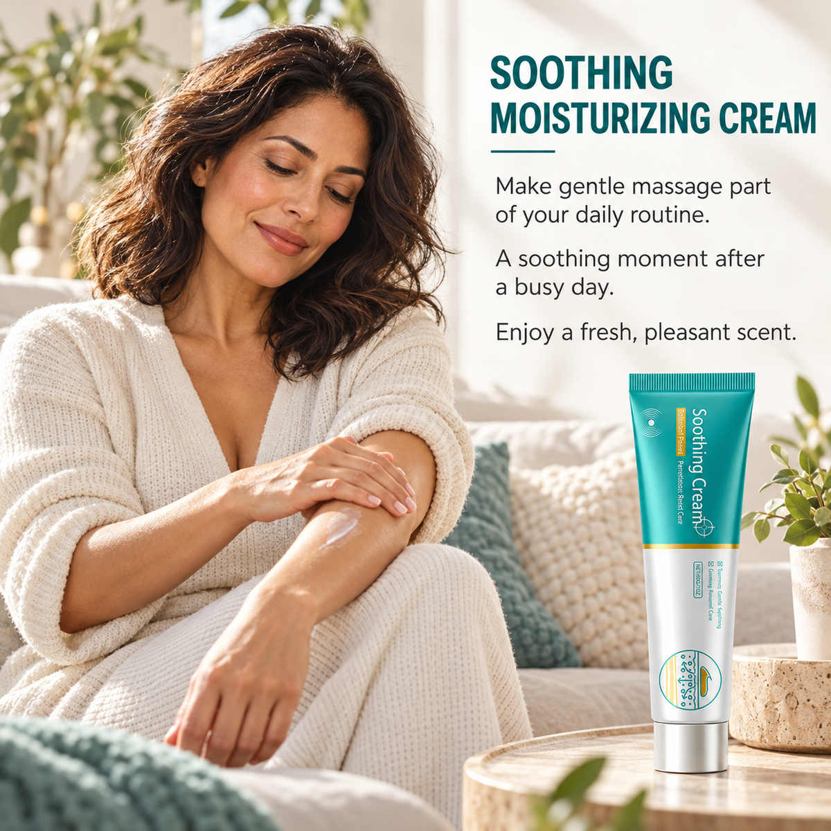 (2Pcs) Herbal Vein Care Soothing Cream for Legs Shoulders with Turmeric Ginseng Zorella