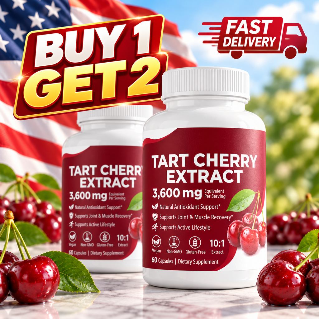 (2 PACK)  Tart Cherry Extract Joint & Sleep Herbal Supplement anmk