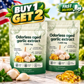 (BUY 1 GET 2) Odorless 24 Month Aged Garlic Extract 7500mg Capsules 30ct Vegetarian US globa