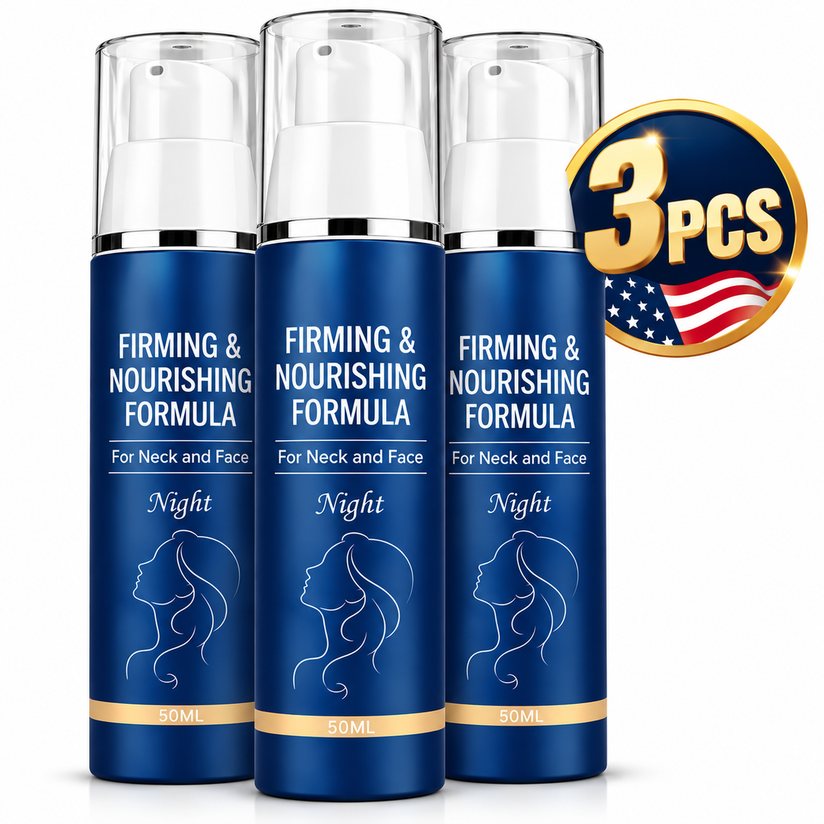 1-3 PCS Firm and Restore Night Formula Anti-Aging Face Cream 50ML Sparkle