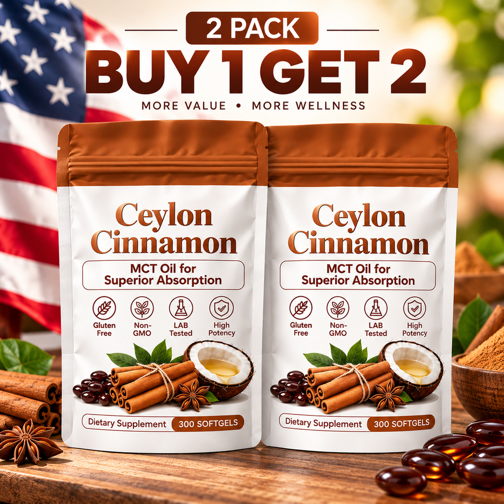 (BUY 1 GET 2) Cinnamon MCT Oil Softgels, Non-GMO, Gluten Free, 300 SoftgelsTRT