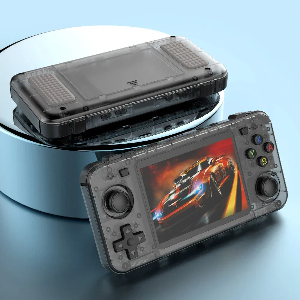 New R36H Game Console R36S Horizontal Retro Handheld Consolas Open Source Portable Pocket Video Player 64GB 3.5 Inch Boys Gifts