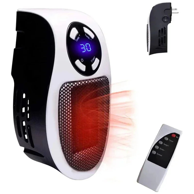 Portable Electric Heater – Wall-Mounted Warm Air Blower for Home