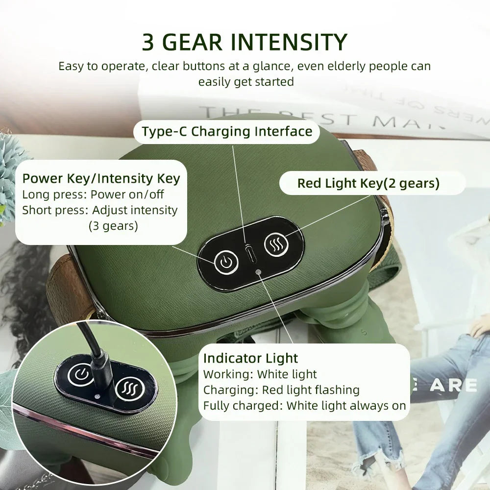 Wireless Neck & Shoulder Massager with Deep Kneading