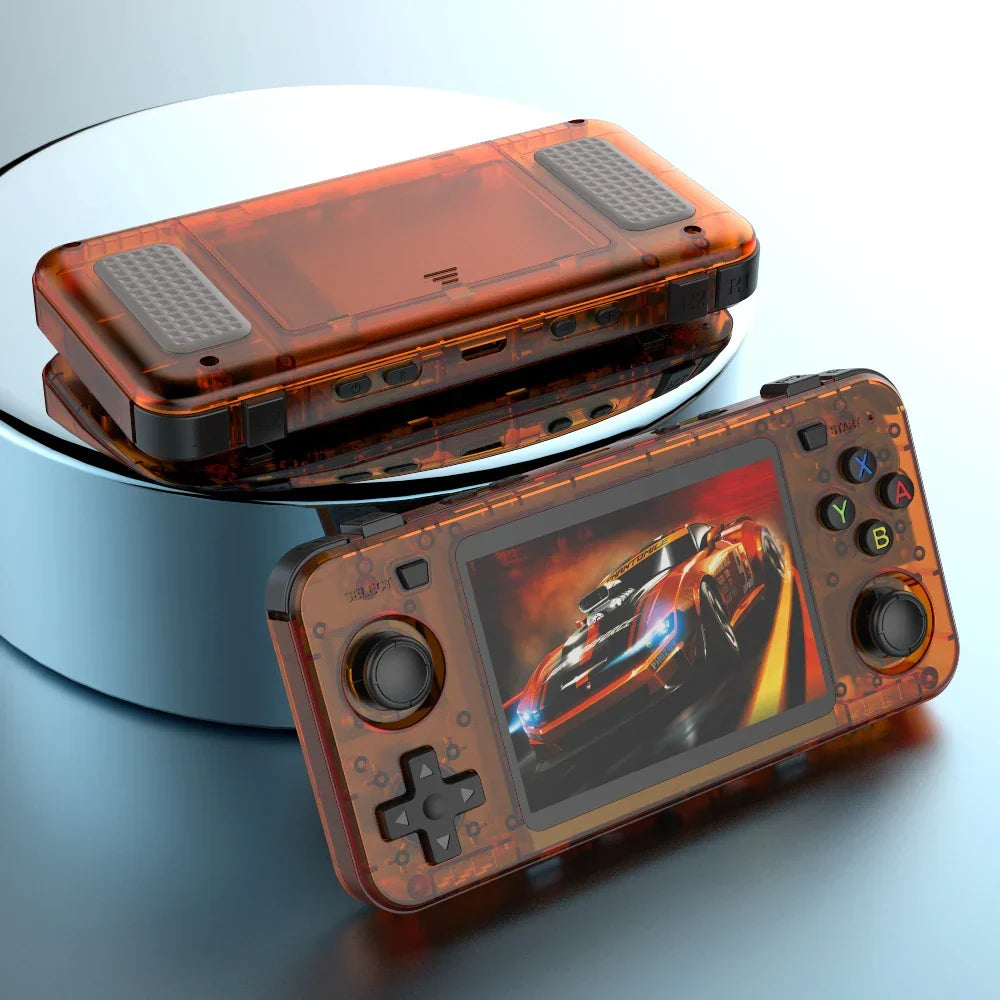 New R36H Game Console R36S Horizontal Retro Handheld Consolas Open Source Portable Pocket Video Player 64GB 3.5 Inch Boys Gifts