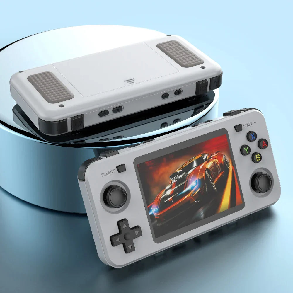 New R36H Game Console R36S Horizontal Retro Handheld Consolas Open Source Portable Pocket Video Player 64GB 3.5 Inch Boys Gifts