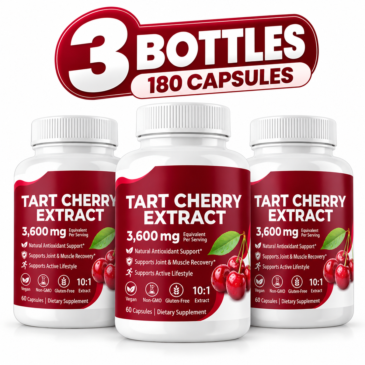1-3PCS  Tart Cherry Extract Joint & Sleep Herbal Supplement anmk